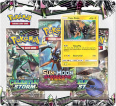 Pokemon Sun & Moon SM7 Celestial Storm 3-Booster Blister Pack - Tapu Koko Promo